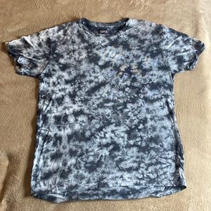 Gray Tie Dye Scrunch Tee (Brand:Super Massive)